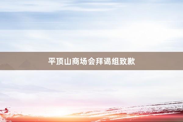 平顶山商场会拜谒组致歉
