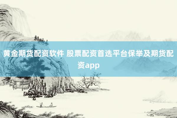黄金期货配资软件 股票配资首选平台保举及期货配资app