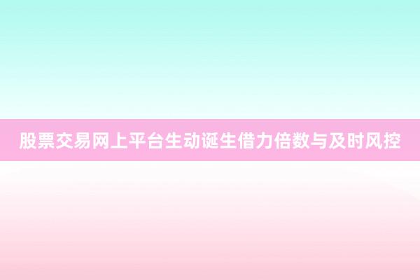 股票交易网上平台生动诞生借力倍数与及时风控