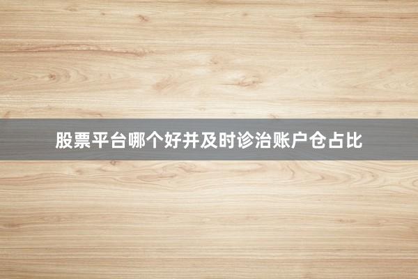 股票平台哪个好并及时诊治账户仓占比